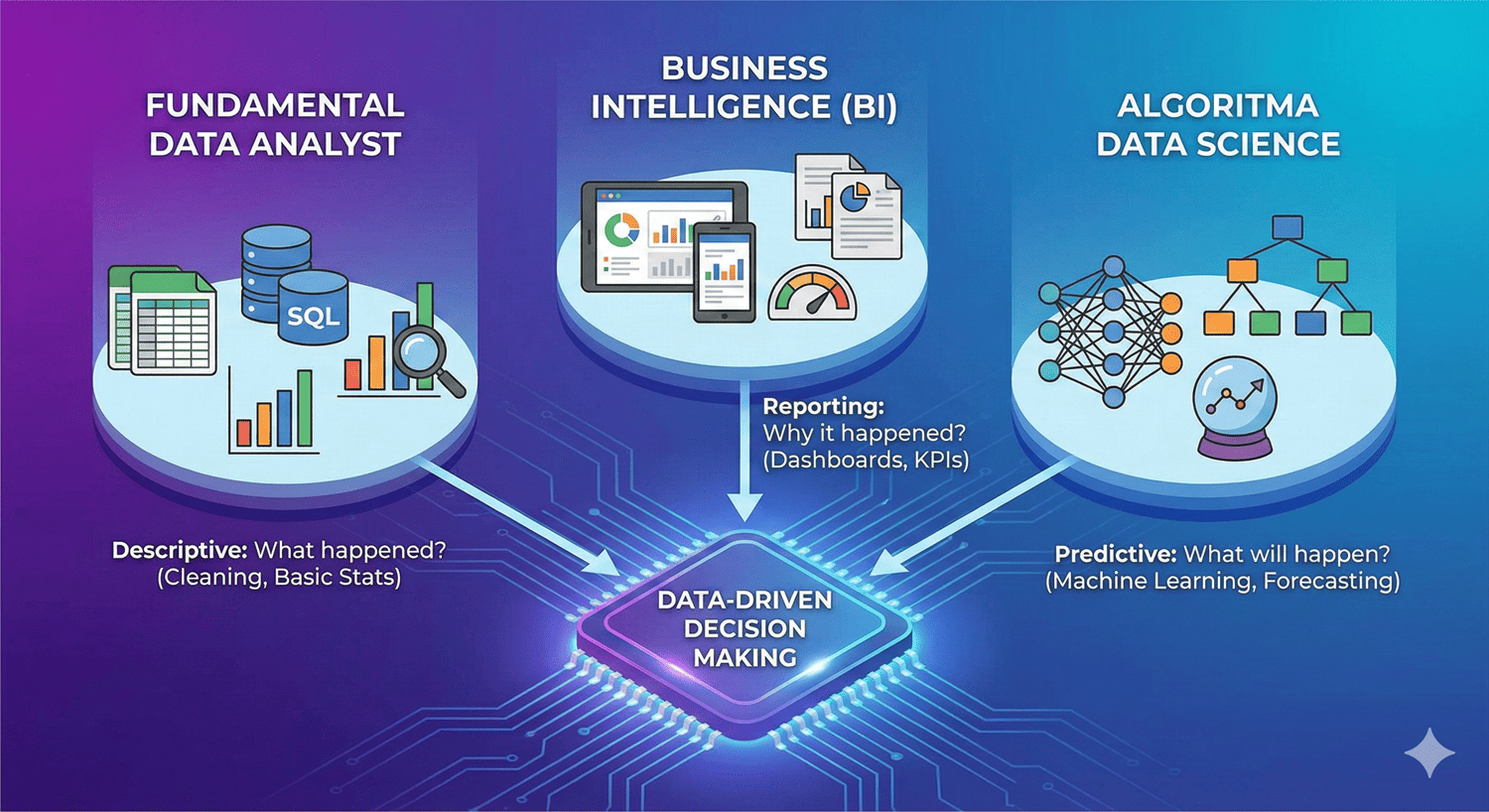 Algoritma Data Science, Fundamental Data Analyst, Business Intelligence