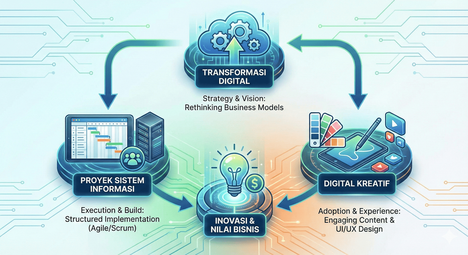 Transformasi Digital, Proyek Sistem Informasi dan Digital Kreatif