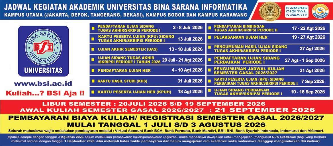 Web Jadwal BSI Juni 2026
