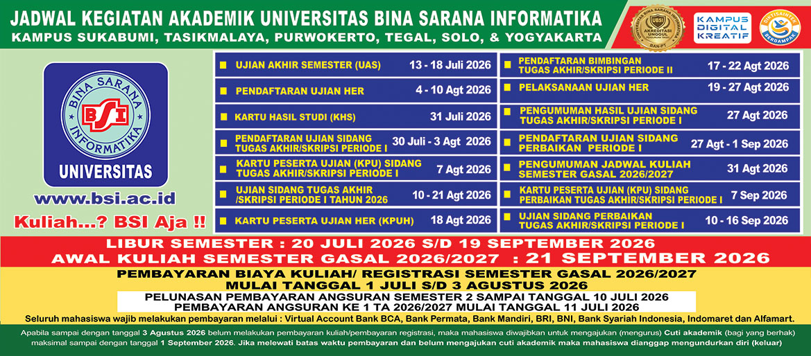 Web Jadwal BSI wil 2 Juni 2026.